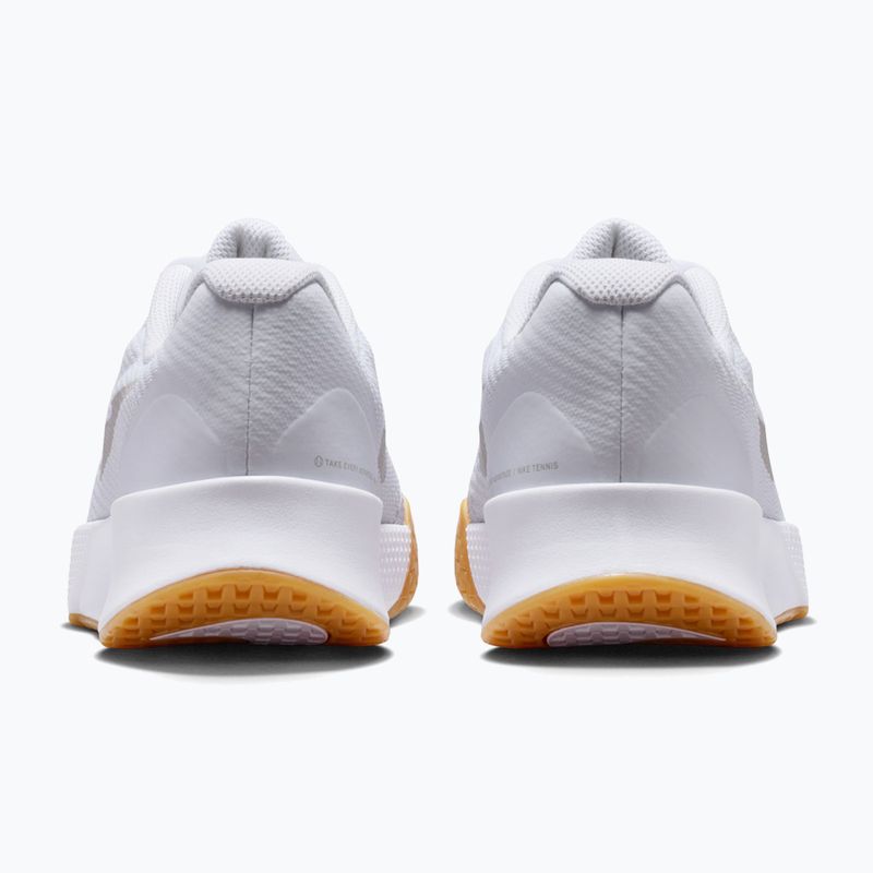 Moteriški teniso bateliai Nike Vapor Lite 3 White/Summit White/Light Orewood Brown 4
