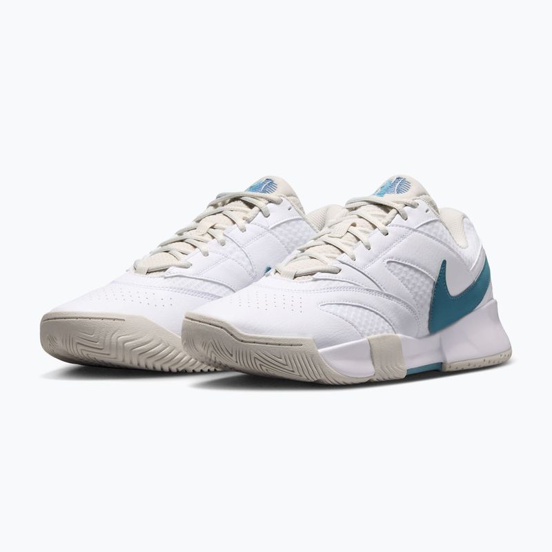Vyriški teniso batai Nike Court Lite 4 White/Light Bone/New Slate/Smokey Blue 3