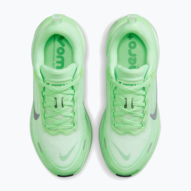 Moteriški bėgimo batai Nike Vomero Plus white/illusion green/metallic silver 5
