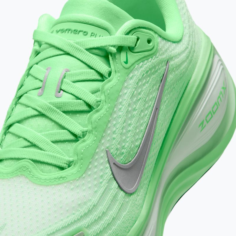 Moteriški bėgimo batai Nike Vomero Plus white/illusion green/metallic silver 7
