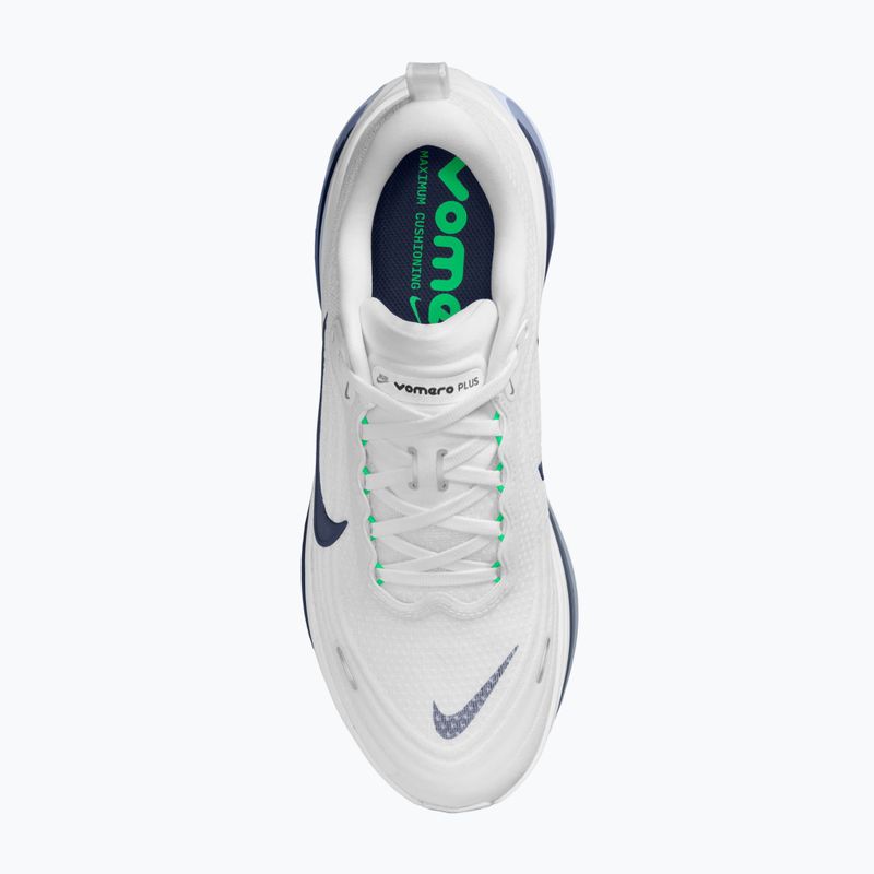 Vyriški bėgimo batai Nike Vomero Plus white/green spark/midnight navy 4