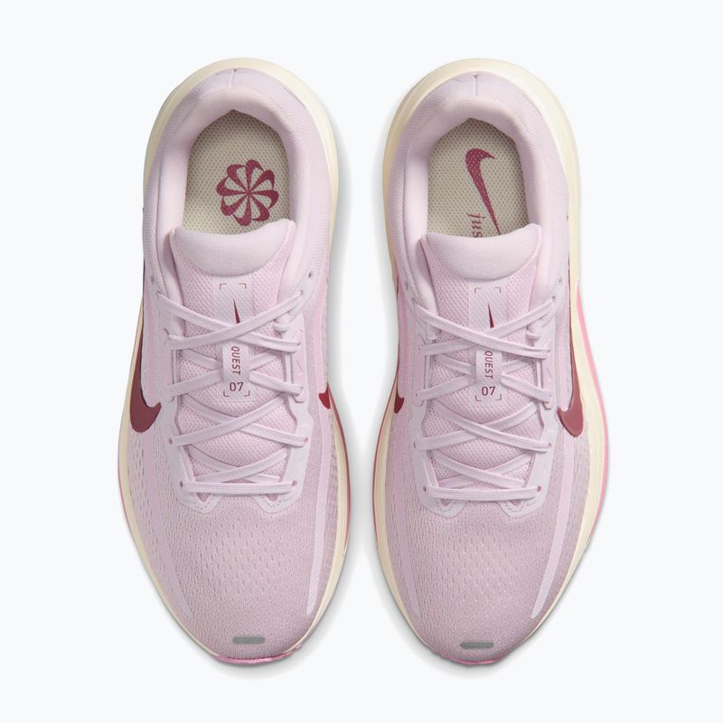 Moteriški bėgimo batai Nike Quest 7 bleached lilac/sail/pink rise/pink smoke 5
