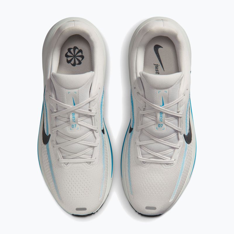 Vyriški bėgimo batai Nike Quest 7 vast grey/light current blue/anthracite 5