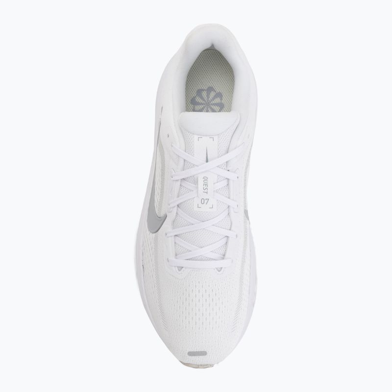 Vyriški bėgimo batai Nike Quest 7 white/vast grey/vast grey/wolf grey 5