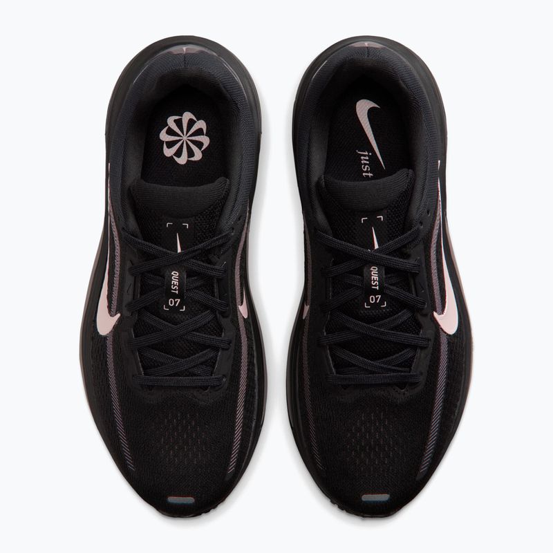 Moteriški bėgimo batai Nike Quest 7 black/taupe haze/silt red 5