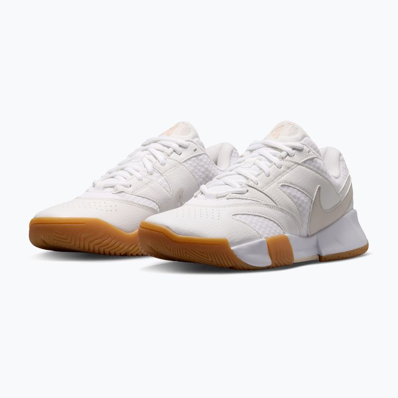 Moteriški teniso bateliai Nike Court Lite 4 White/Summit White/Linen/Light Orewood Brown 3