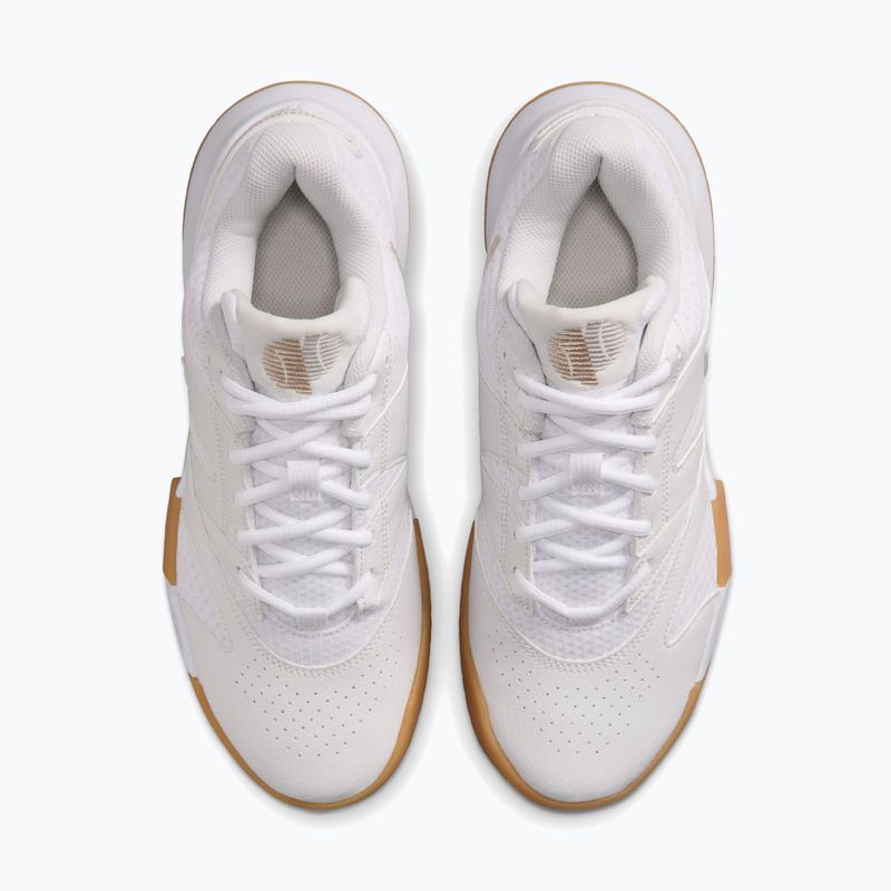 Moteriški teniso bateliai Nike Court Lite 4 White/Summit White/Linen/Light Orewood Brown 5