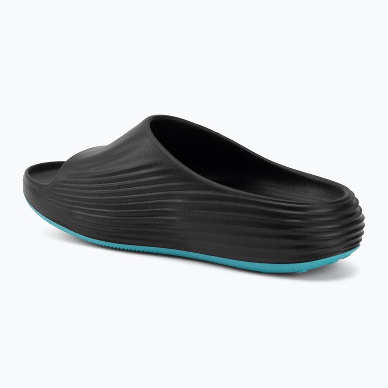 Vyriškos šlepetės Nike ReactX Rejuven8 black/gamma blue/metallic silver 3
