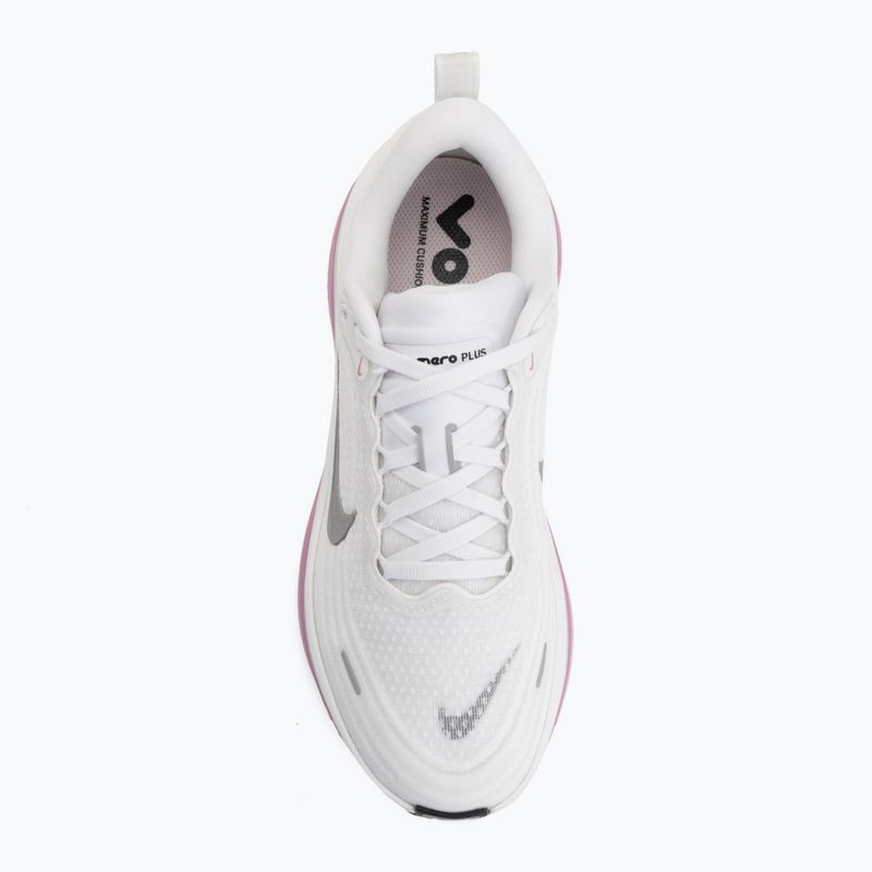Moteriški bėgimo batai Nike Vomero Plus white/bleached lilac/metallic silver 5