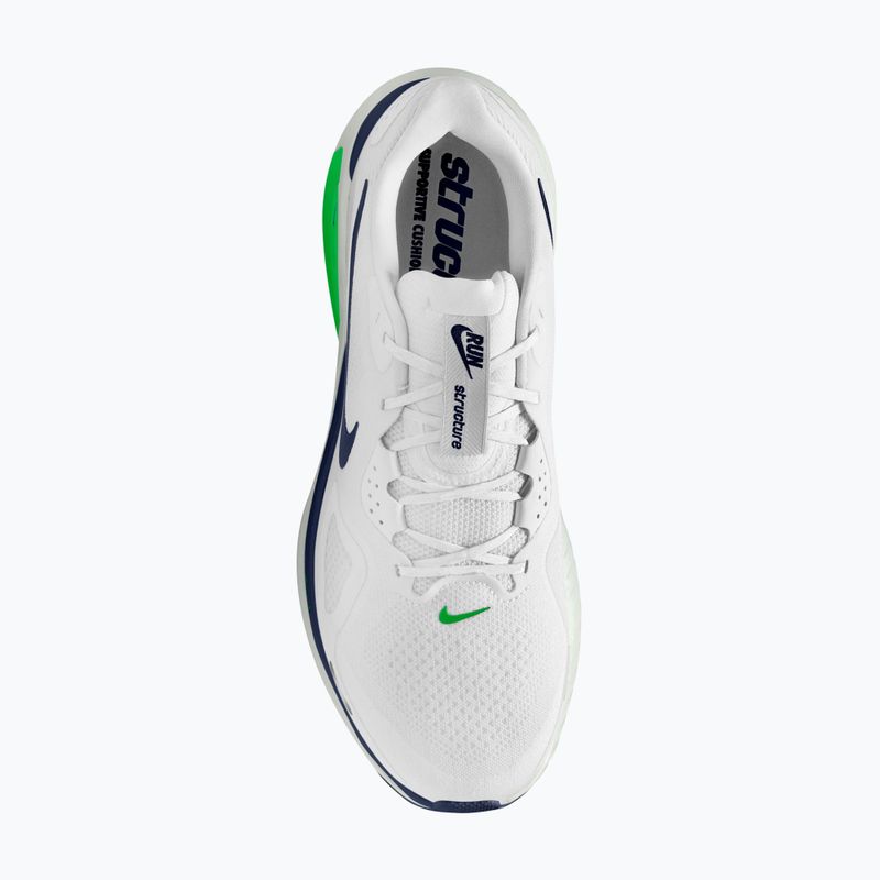 Vyriški bėgimo batai Nike Structure 26 white/green spark/midnight navy 4