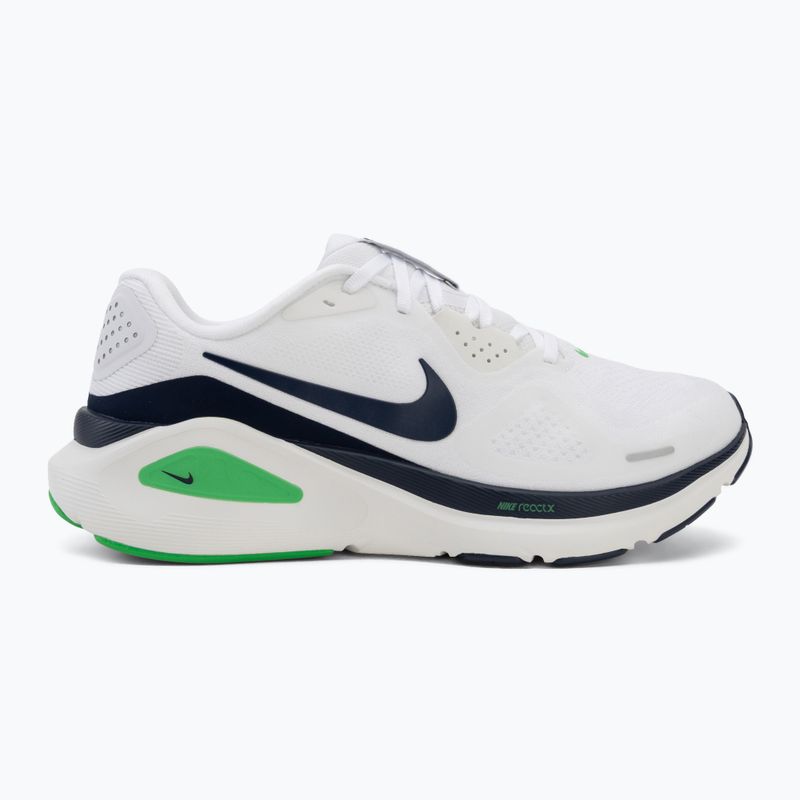 Vyriški bėgimo batai Nike Structure 26 white/green spark/midnight navy 2
