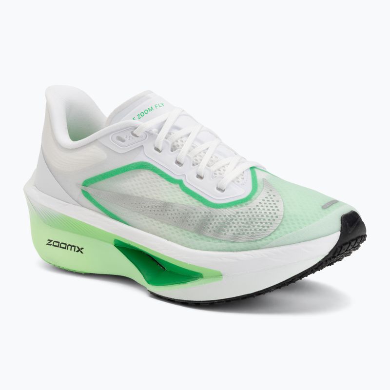 Moteriški bėgimo batai Nike Zoom Fly 6 white/illusion green/metallic silver