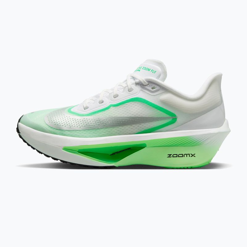 Moteriški bėgimo batai Nike Zoom Fly 6 white/illusion green/metallic silver 2