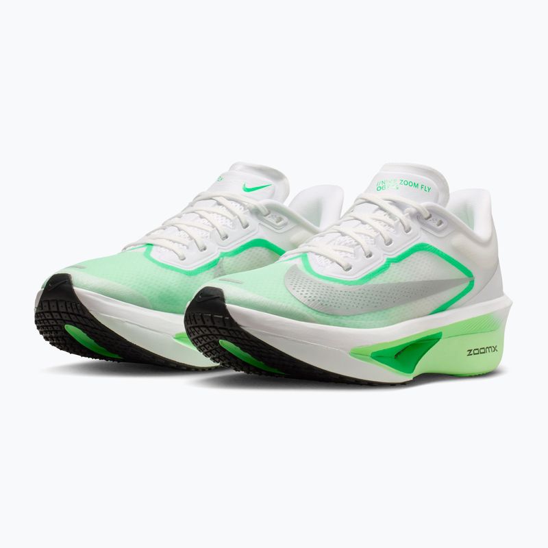 Moteriški bėgimo batai Nike Zoom Fly 6 white/illusion green/metallic silver 3