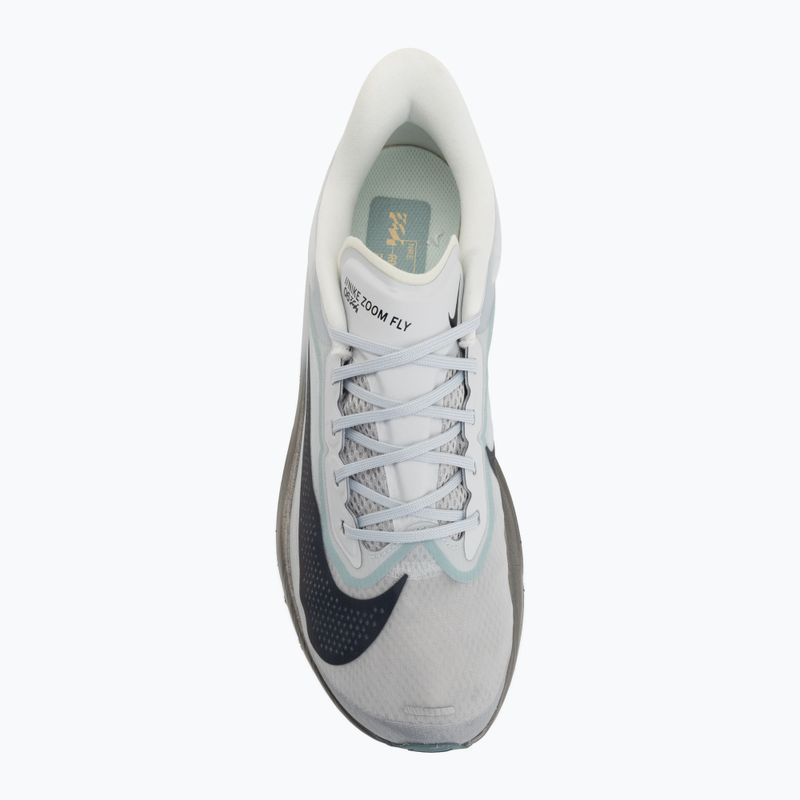 Vyriški bėgimo batai Nike Zoom Fly 6 pure platinum/grey fog/dark obsidian 5
