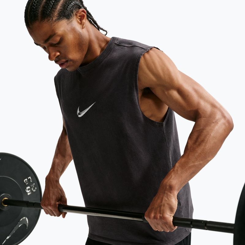 Vyriški treniruočių marškinėliai Nike Sleeveless T-Shirt black/white 5