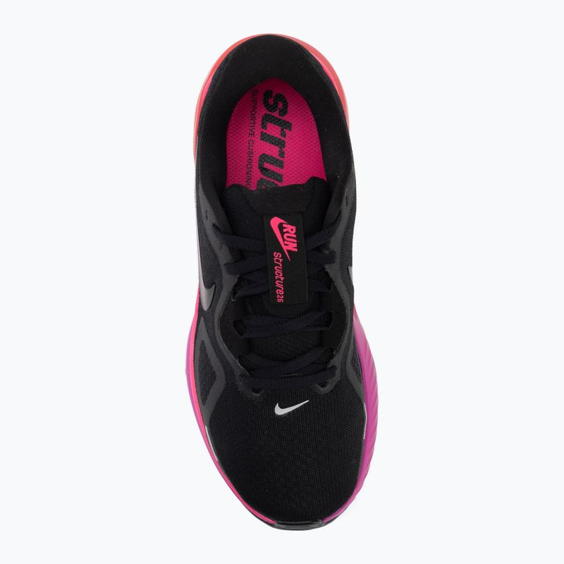 Moteriški bėgimo batai Nike Structure 26 black/hyper pink/laser crimson/black 5