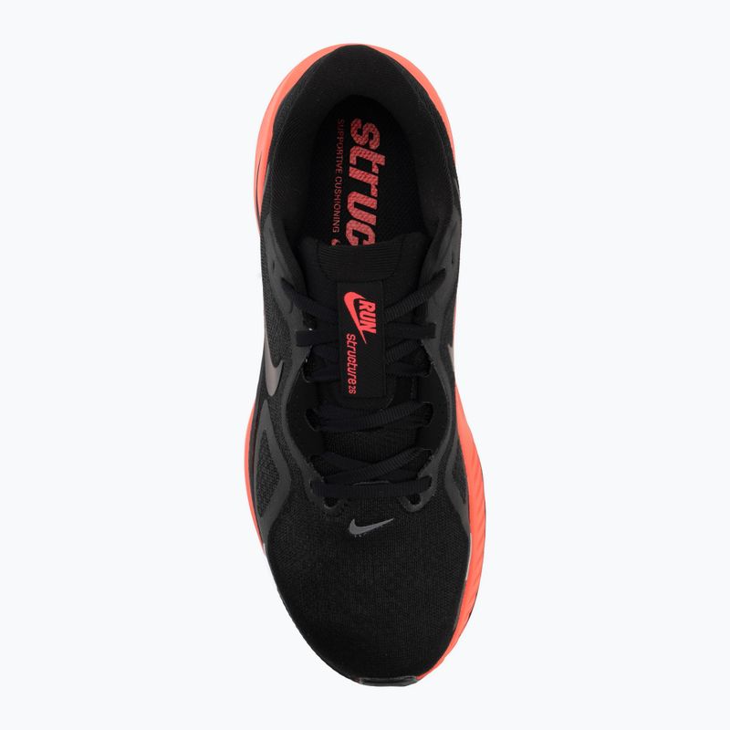 Vyriški bėgimo batai Nike Structure 26 black/bright crimson/metallic dark grey 5