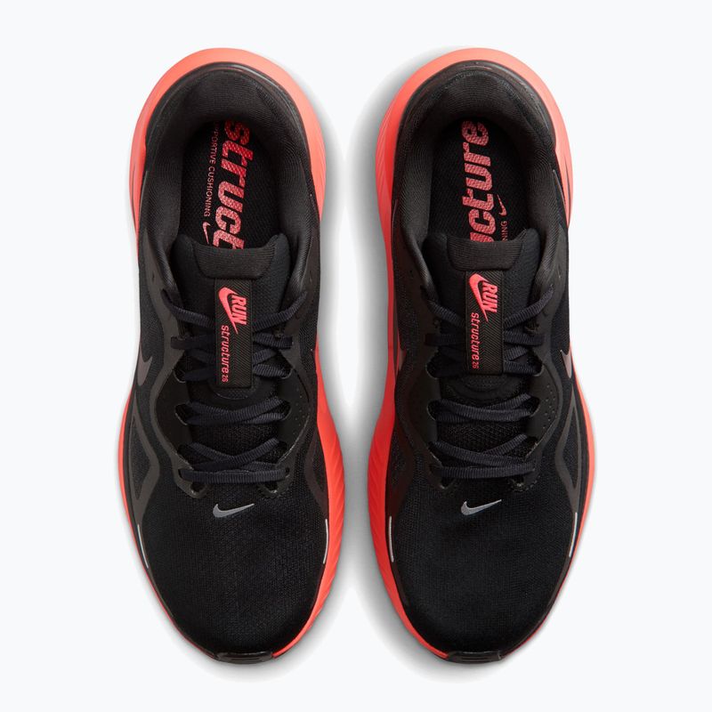 Vyriški bėgimo batai Nike Structure 26 black/bright crimson/metallic dark grey 5