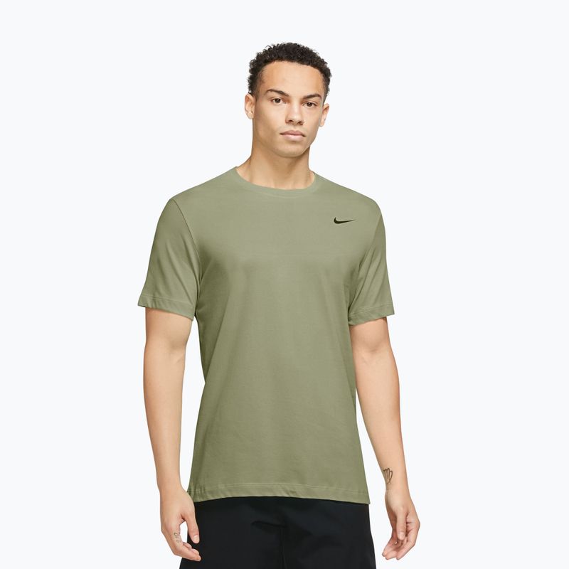 Vyriški treniruočių marškinėliai Nike Dri-FIT dusty olive/black