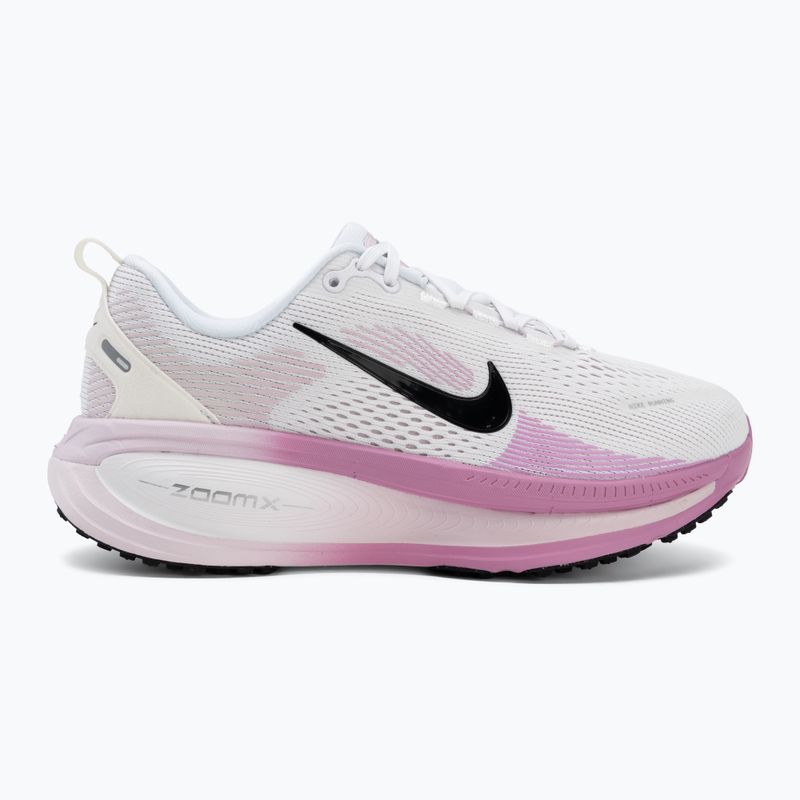 Moteriški bėgimo bateliai Nike Vomero 18 Wide balti/nuplautas alyvinis/šviesiai rožinis/juodas 2