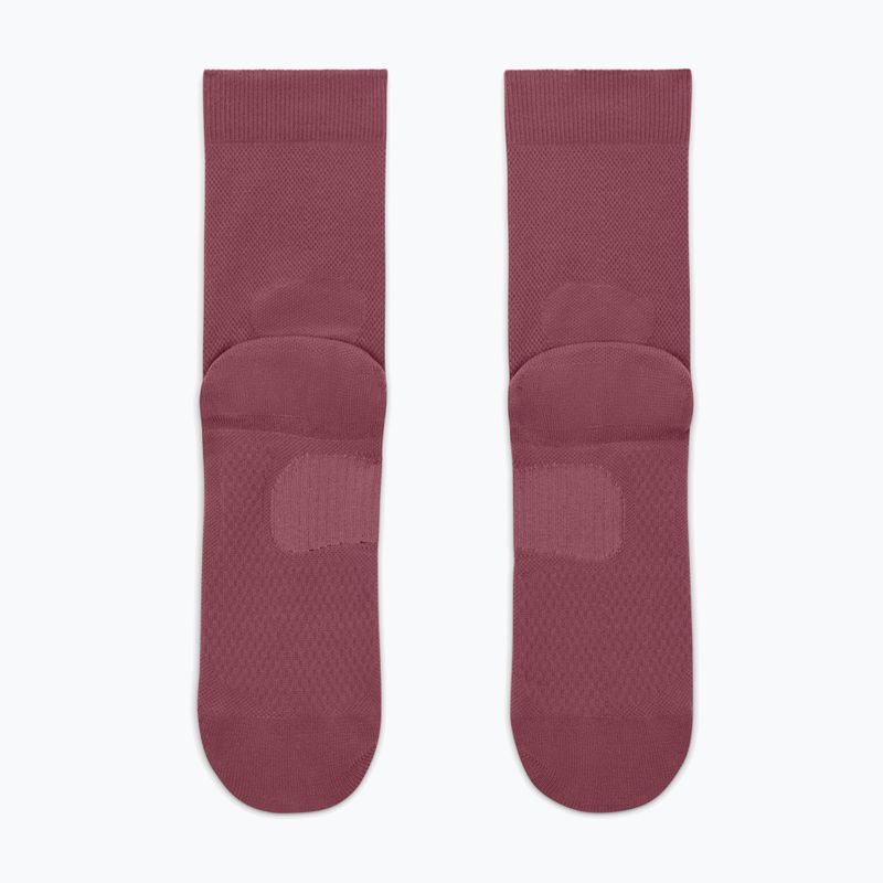 Kojinės Nike Run Midweight Crew pink smoke/pink rise/white 3