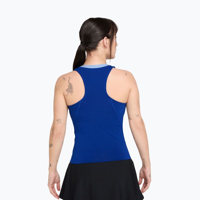 Moteriški marškinėliai Nike Court Dri-Fit Advantage old royal/white 2