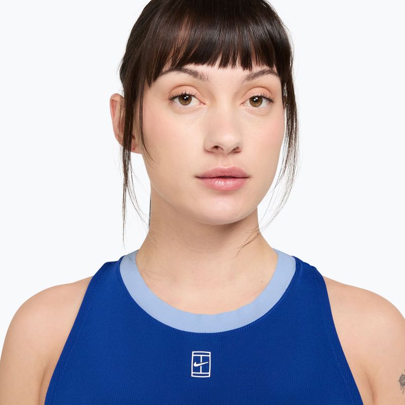 Moteriški marškinėliai Nike Court Dri-Fit Advantage old royal/white 3