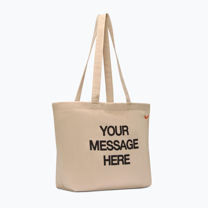 Krepšys Nike Heritage "Your Message Here" Tote 22 l oatmeal/safety orange/safety orange 2