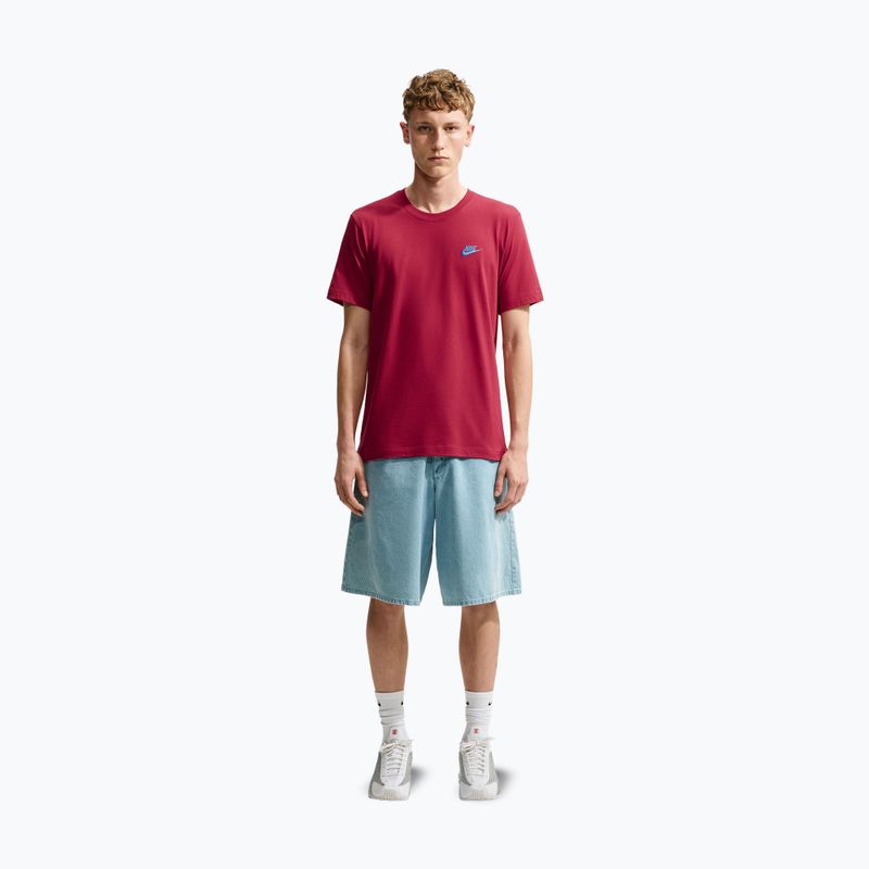 Vyriški marškinėliai Nike Sportswear Club tough red/football blue 7