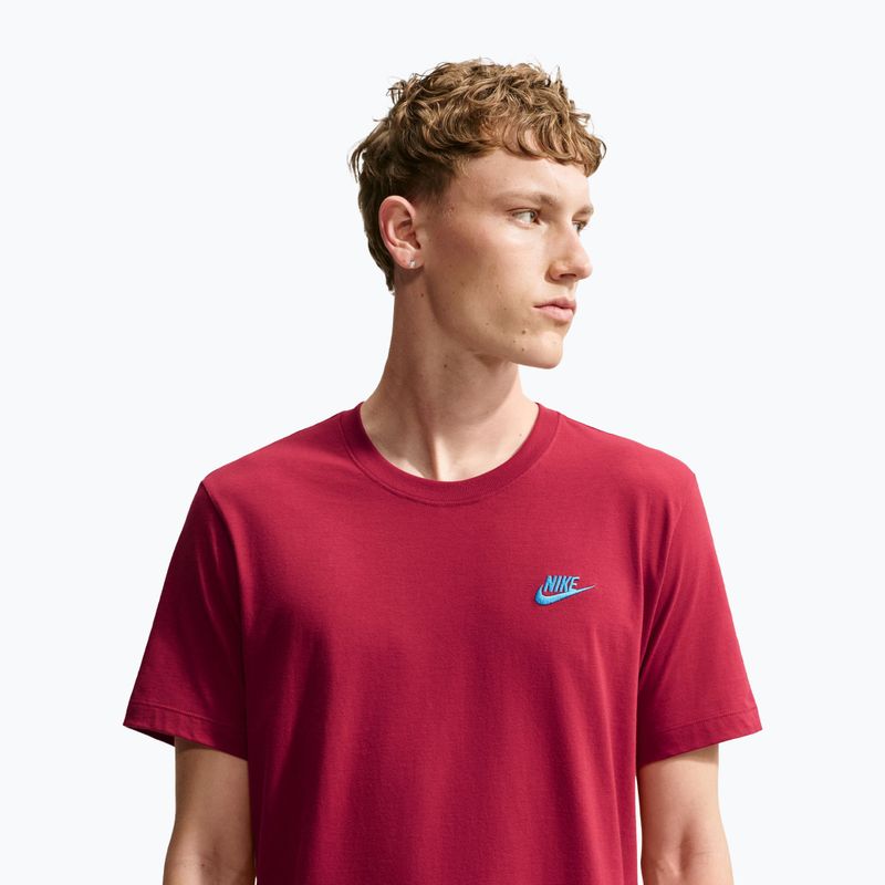 Vyriški marškinėliai Nike Sportswear Club tough red/football blue 5