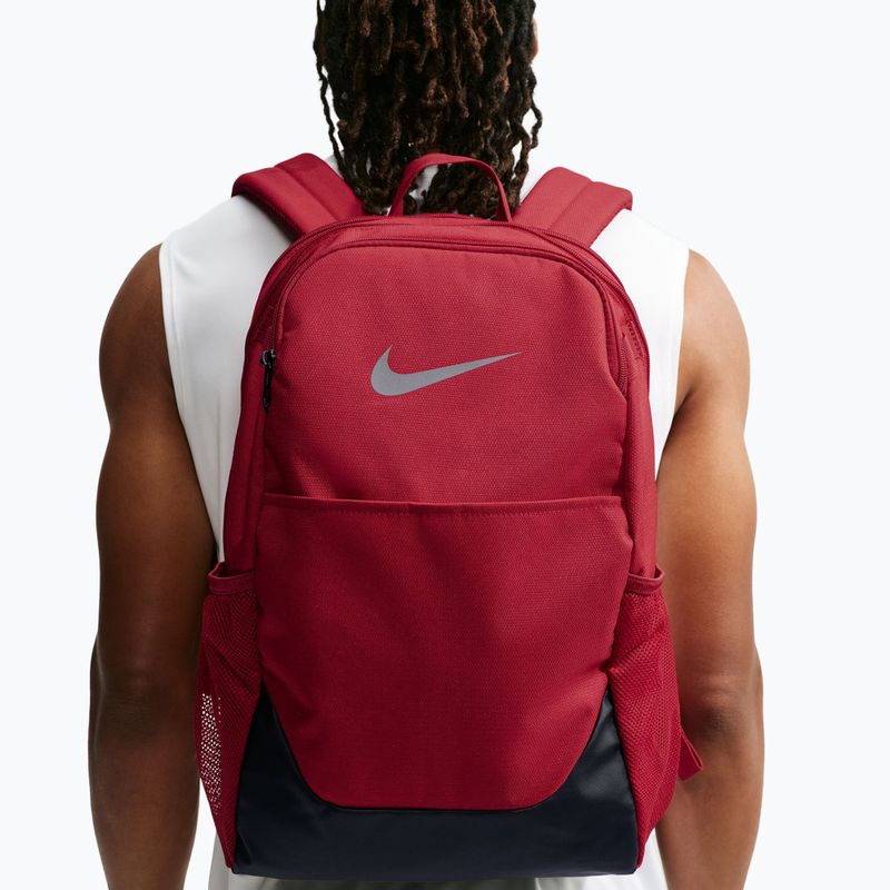 Kuprinė Nike Brasilia 24 l tough red/black/reflect silver 11