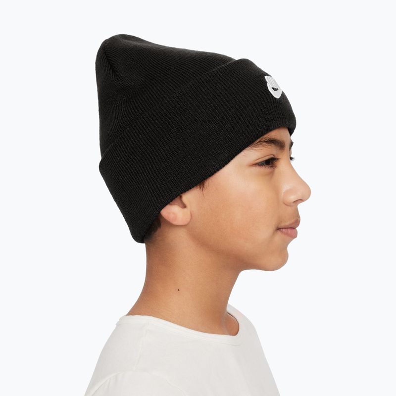 Vaikiška žieminė kepurė Nike Peak black heather/white 3