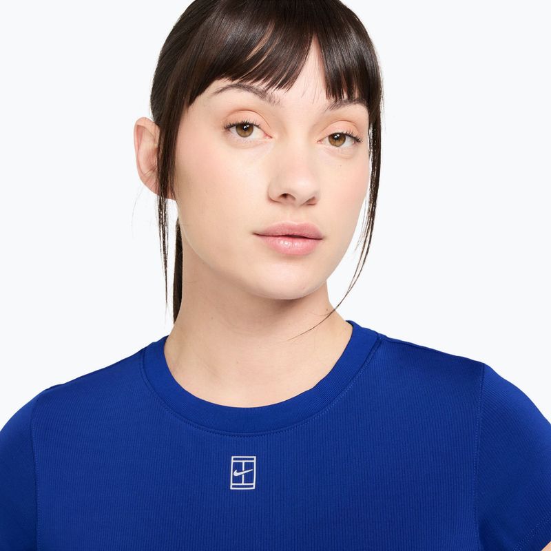 Moteriški teniso marškinėliai Nike Court Dri-Fit Advantage old royal/white 3