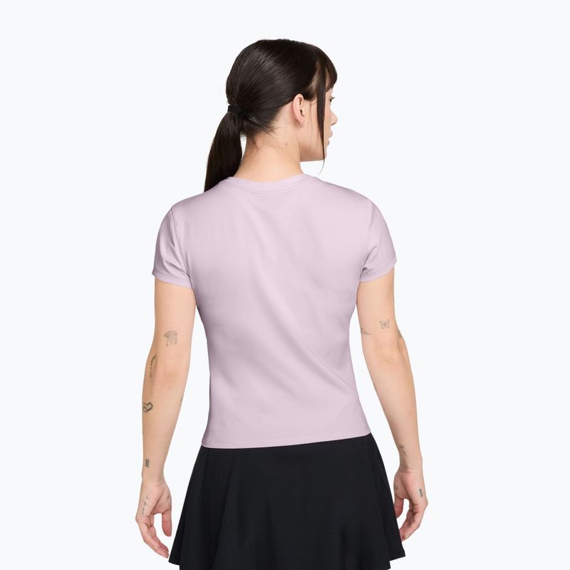 Moteriški teniso marškinėliai Nike Court Dri-Fit Advantage bleached lilac/white 2