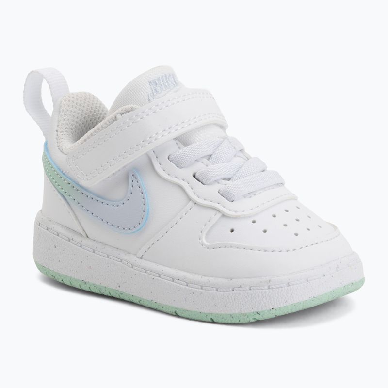 Vaikiški batai Nike Court Borough Low white/football grey/arctic green 6