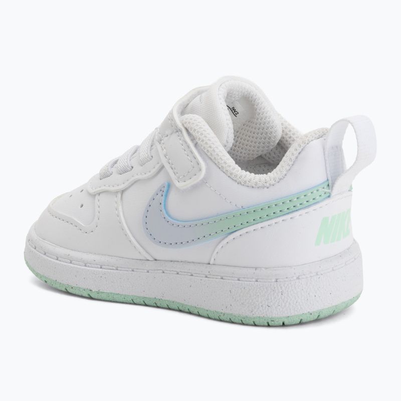 Vaikiški batai Nike Court Borough Low white/football grey/arctic green 8