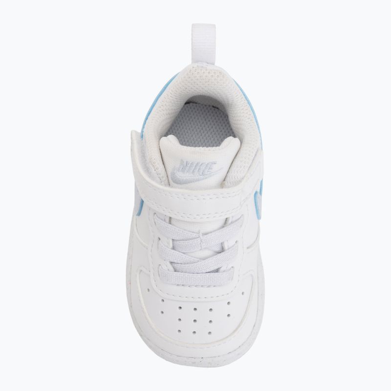 Vaikiški batai Nike Court Borough Low white/football grey/arctic green 10