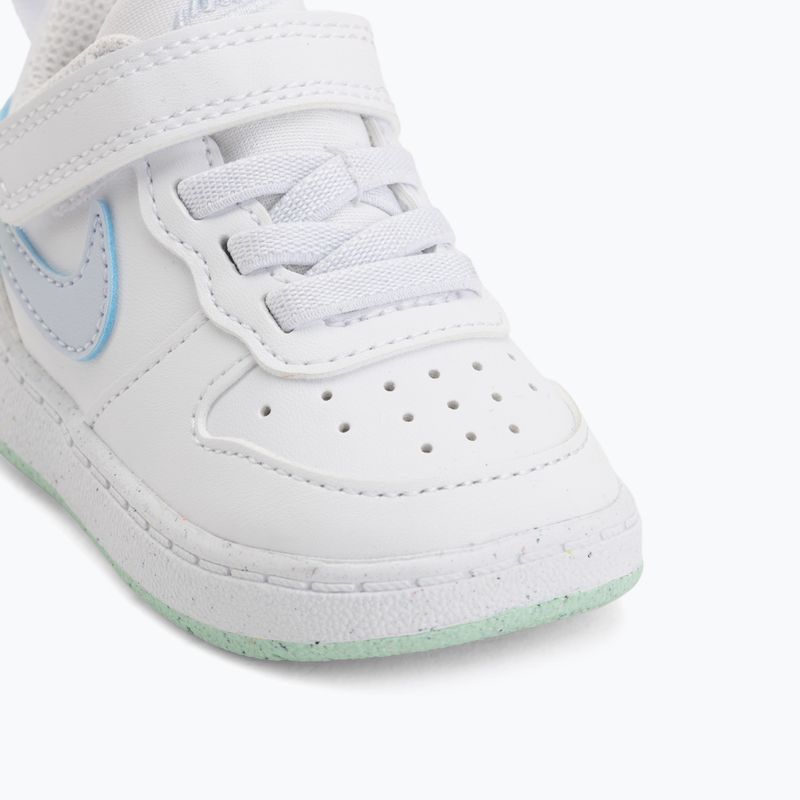 Vaikiški batai Nike Court Borough Low white/football grey/arctic green 12