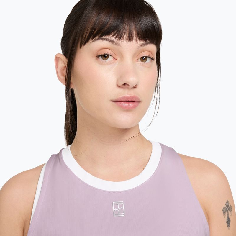 Moteriški marškinėliai Nike Court Dri-Fit Advantage bleached lilac/white 3