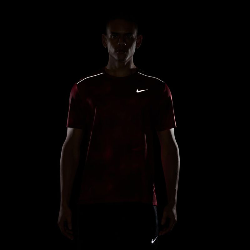 Vyriški bėgimo marškinėliai Nike Miler light crimson 7