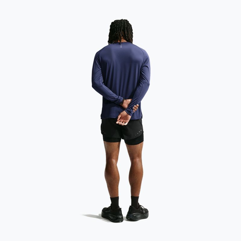 Vyriški bėgimo marškinėliai su ilgomis rankovėmis Nike Stride Dri-Fit ADV Midnight Navy 3