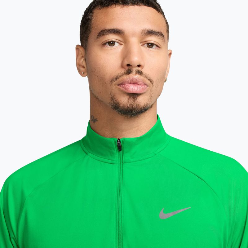 Vyriškas bėgimo džemperis Nike Stride 1/4 Zip Dri-Fit green spark 3