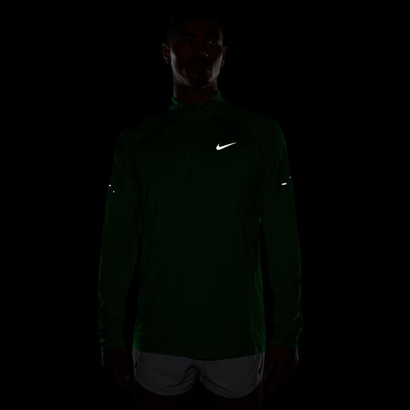 Vyriškas bėgimo džemperis Nike Stride 1/4 Zip Dri-Fit green spark 4