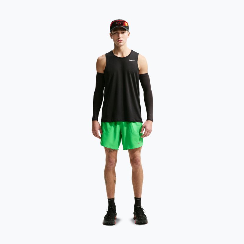 Vyriški bėgimo šortai Nike Stride Dri-Fit Brief-Lined 7" green spark 2