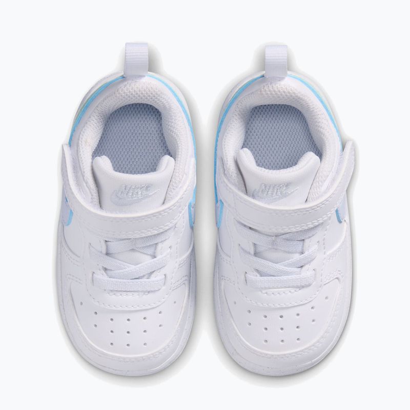 Vaikiški batai Nike Court Borough Low white/football grey/arctic green 4