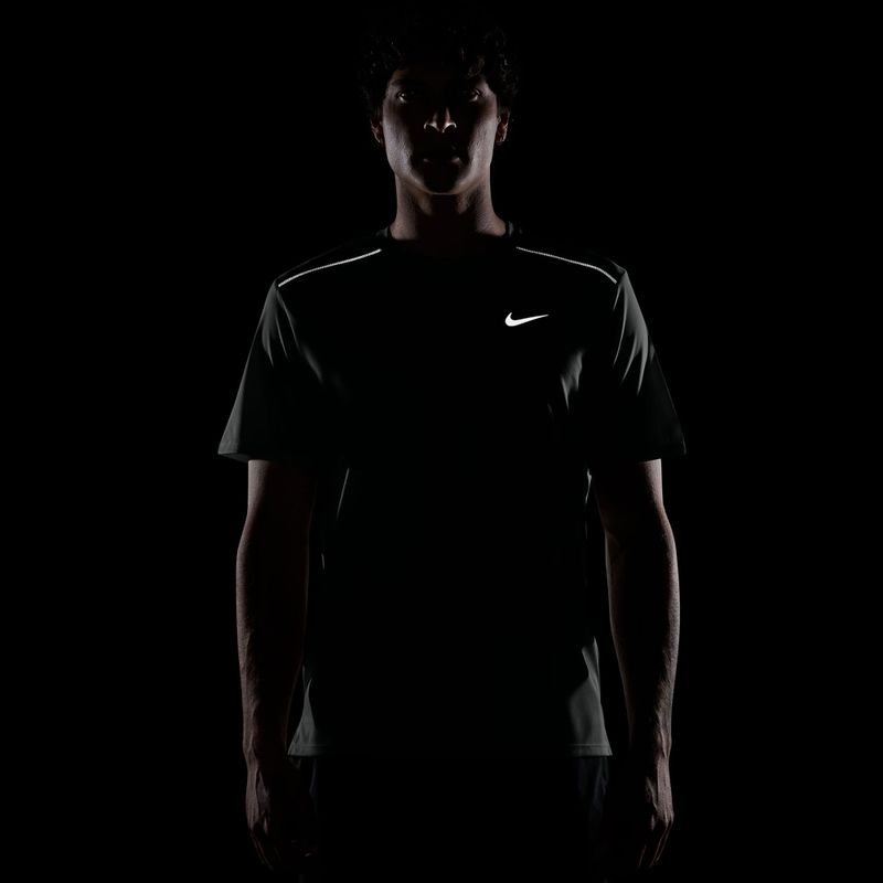 Vyriški bėgimo marškinėliai Nike Miler Dri-Fit UV camo green 4