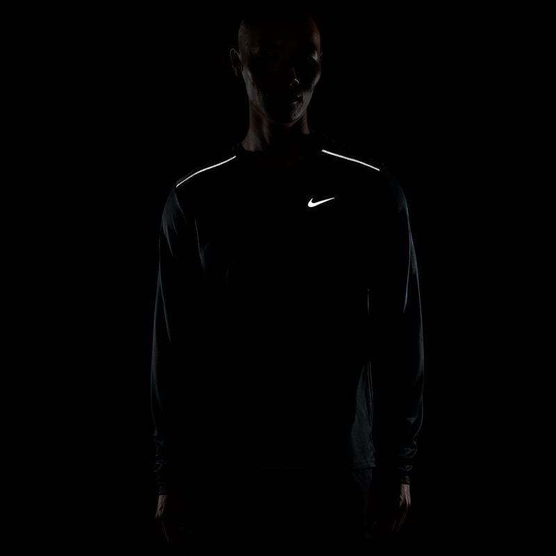 Vyriški bėgimo marškinėliai su ilgomis rankovėmis Nike Miler Dri-Fit UV smoke grey 6