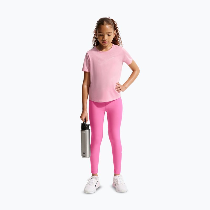 Vaikiškos tamprės Nike One playful pink/white 2