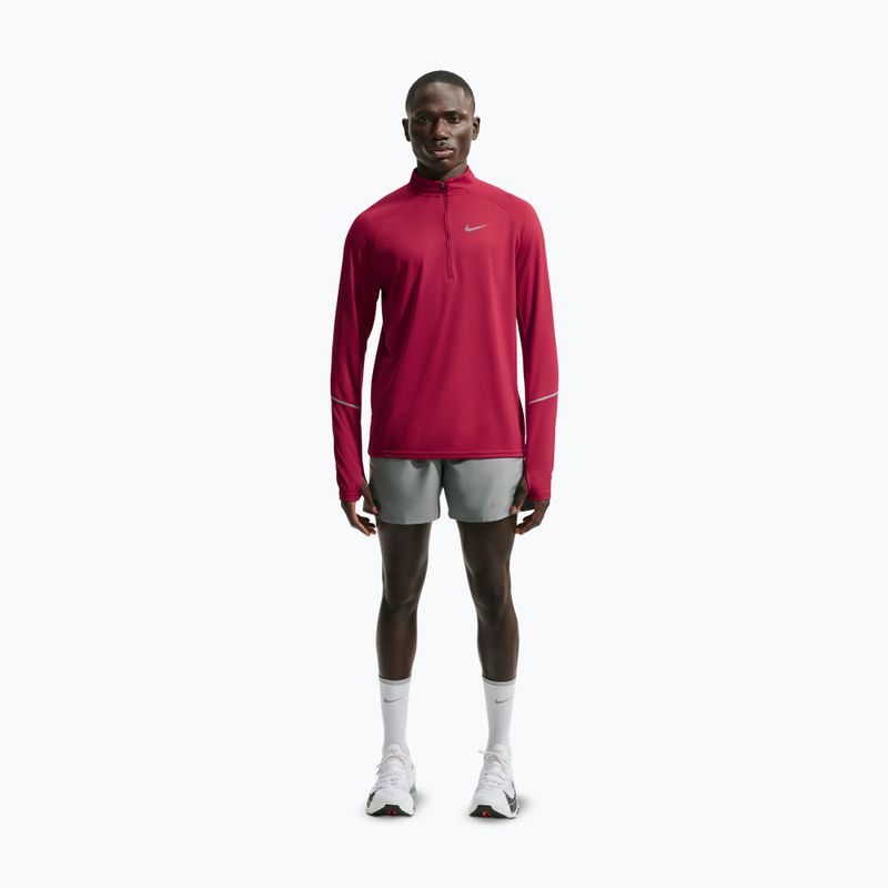 Vyriškas bėgimo džemperis Nike Miler Dri-Fit UV 1/2 Zip tough red 2